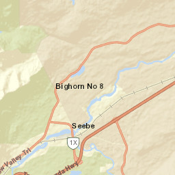 Alberta 1, AB T0L, Canada Street Map