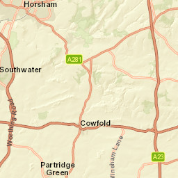 B2114, Haywards Heath, West Sussex Street Map