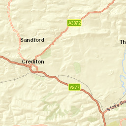 East St, Crediton, Devon EX17, UK Street Map