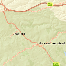 Dartmoor National Park, 10-11 New St, Moretonhampstead, Devon Street Map