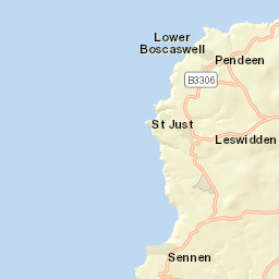 St Just, Penzance, Cornwall TR19 7HF, UK Street Map