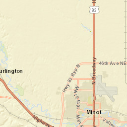 401-419 South Broadway Street, Minot, ND Street Map