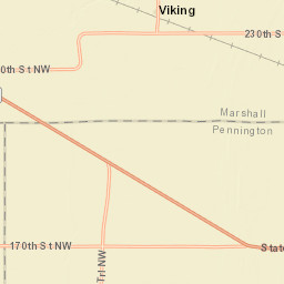 170th Street Northwest, Thief River Falls, MN Street Map