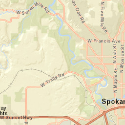 300 North Monroe Street Spokane WA Street Map