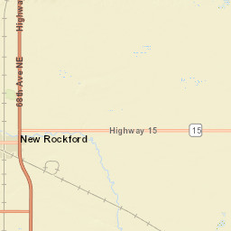 7136-7192 ND-15 New Rockford ND Street Map