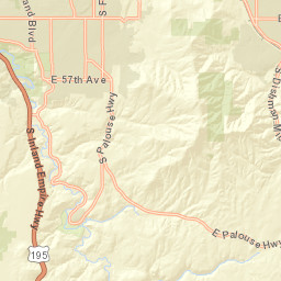 5800-5848 S Palouse Hwy Spokane WA Street Map