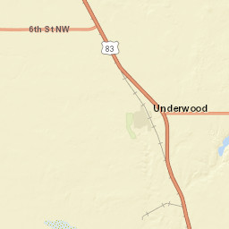 North Dakota 1804 Underwood ND Street Map