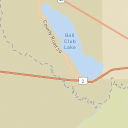 U.S. 2, Chippewa National Forest, Deer River Street Map