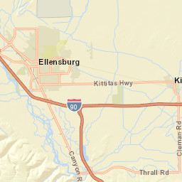 100-198 East 5th Avenue Ellensburg WA Street Map