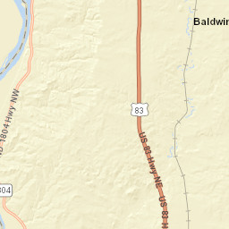 18801-19255 US-83 Baldwin ND Street Map
