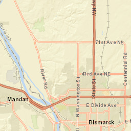 100-198 Interstate 94 Business, Mandan, ND Street Map