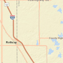 200-298 1st St NW Rothsay MN Street Map