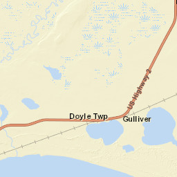 U.S. Route 2 in Idaho, Gulliver, MI 49840, USA Street Map