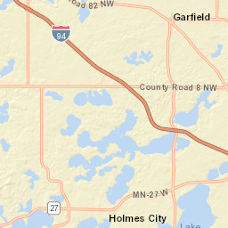 1349-1599 Highway 114, Alexandria, MN Street Map