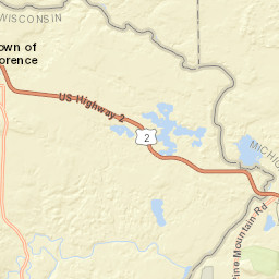 N3332 Pine Mountain Road, Iron Mountain Street Map
