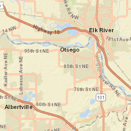 Interstate 94 Albertville MN 55301 Street Map