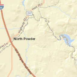 51400-51560 La Grande-Baker Highway Street Map