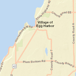 3101-3399 County Road East, Baileys Harbor Street Map