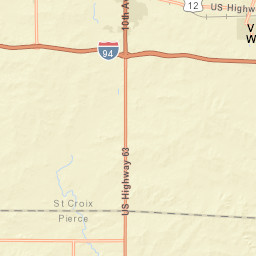 6033 WI-29 Trunk River Falls WI Street Map