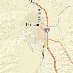 136-198 Co Rd 72 Sheridan WY Street Map
