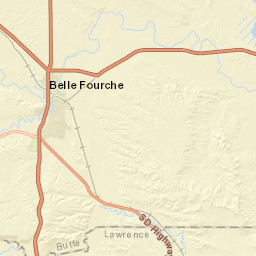 1398 CanAm Highway, Belle Fourche, SD Street Map