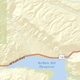 North Fork Highway, Cody, WY 82414, USA Street Map