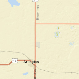 20701-20799 US-81 Arlington SD Street Map