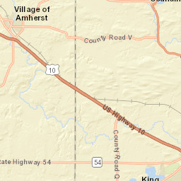 10500-10898 WI-54 Trunk Amherst Street Map