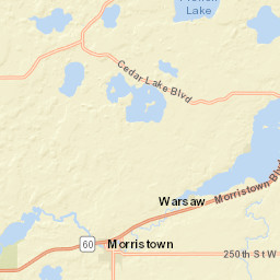 10250-11184 MN-60 Morristown MN  Street Map