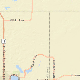 1401-1499 2nd Street Northwest Waseca Street Map