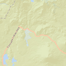 Cascade Lakes Scenic Byway, Deschutes National Forest, Bend,  Street Map