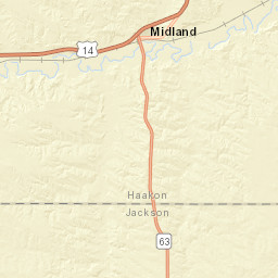 US-14 Midland SD 57552 America Street Map