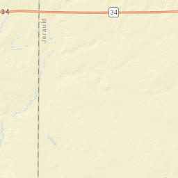 South Dakota 34 Wessington Springs Street Map