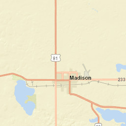 301-399 Egan Avenue North Madison SD Street Map