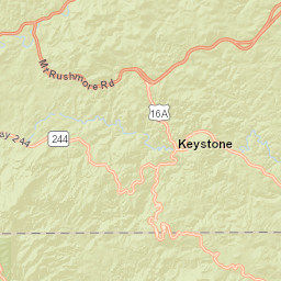 13019-13137 U.S. 16, Keystone, SD Street Map