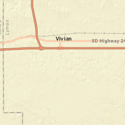 Interstate 90 Vivian SD 57576 Street Map