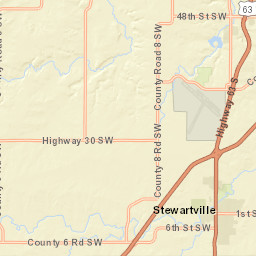 Interstate 90 Stewartville MN 55976 Street Map