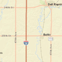 70 Lovely Avenue Baltic SD 57003 Street Map