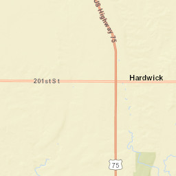 201st Street, Hardwick, MN 56134, USA Street Map