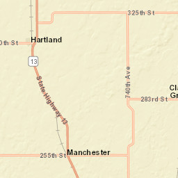 26155-26159 740th Avenue, Clarks Grove Street Map