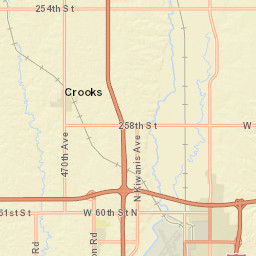 54th St N Sioux Falls South Dakota  Street Map