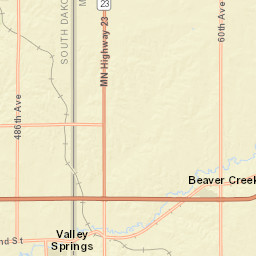 Dunham St Valley Springs South Dakota  Street Map