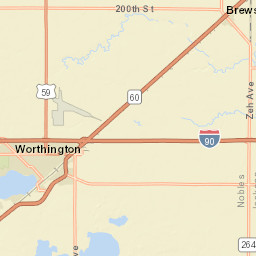 729 Lake Avenue Worthington MN 56187 Street Map