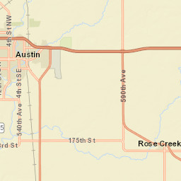 Austin MN 55912 America Street Map