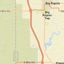 22002-22888 15 Mile Road, Big Rapids Street Map