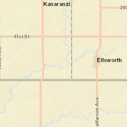400-498 South Broadway Street Ellsworth MN Street Map
