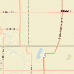 Emmet, IA, USA Street Map