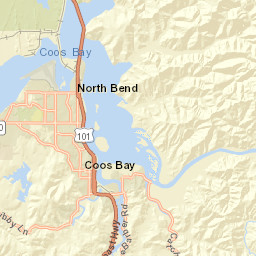 Oregon Coast Highway, North Bend, OR Street Map