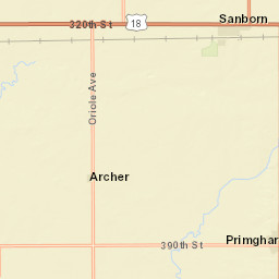 3101-3199 Oak Hill Ave Sheldon IA Street Map