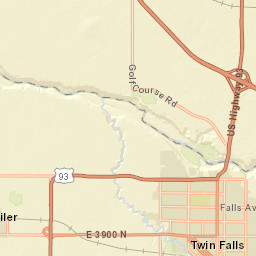 1989 Blue Lakes Boulevard North, Twin Falls Street Map